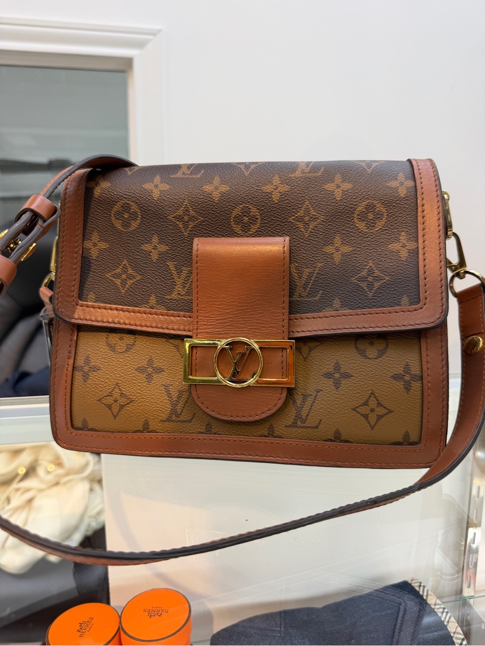 Louis Vuitton Two-Tone Brown Monogram Shoulder Bag